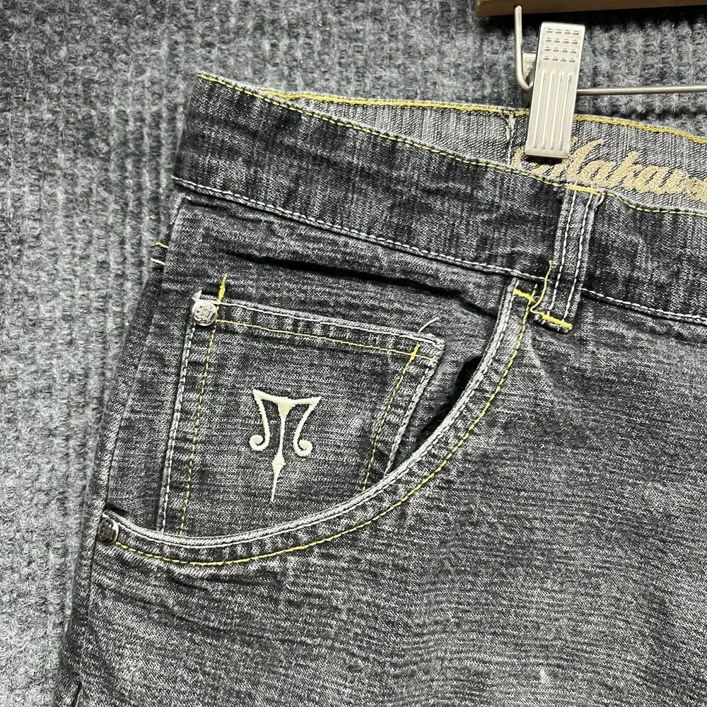 Vintage Makaveli Branded Jeans‎ Mens 38x34 Black Baggy 90s Tupac Hip Hop Street